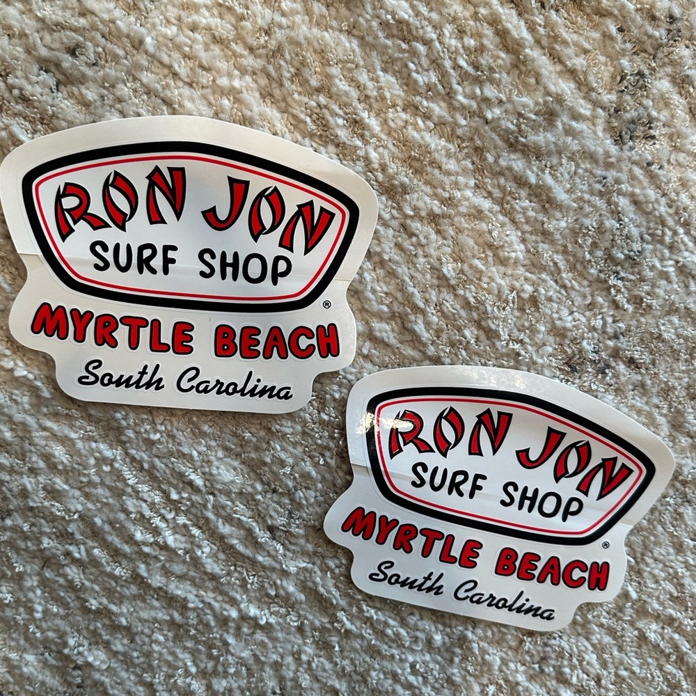 Ron Jon Myrtle Beach Sticker Set
